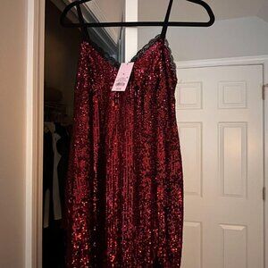 Women's Red and Black Going-out-dresses